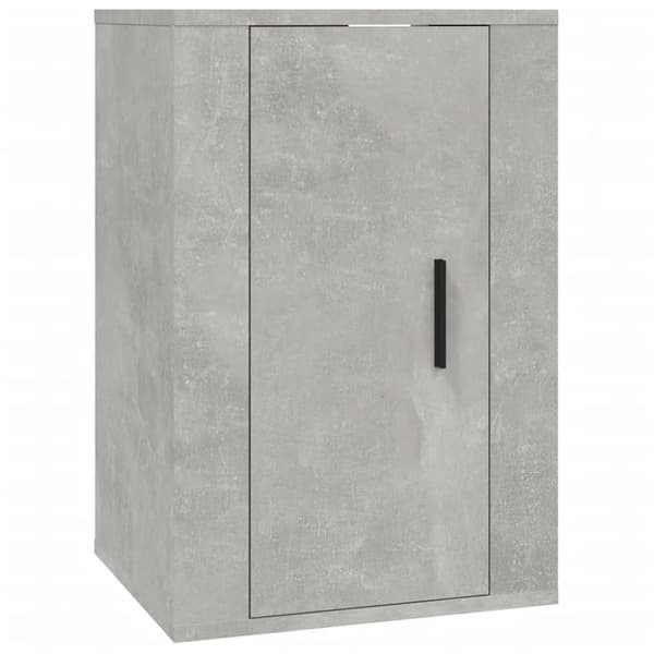 The Living Store Seinäkiinnitettävät TV-tasot 2 kpl betoninharmaa 40x34,5x60 cm -  TV-tasot