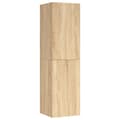 Miniatyrbillede 3 af 11: The Living Store tv-bord 30,5x30x110 cm konstrueret træ sonoma-eg -  TV-møbler