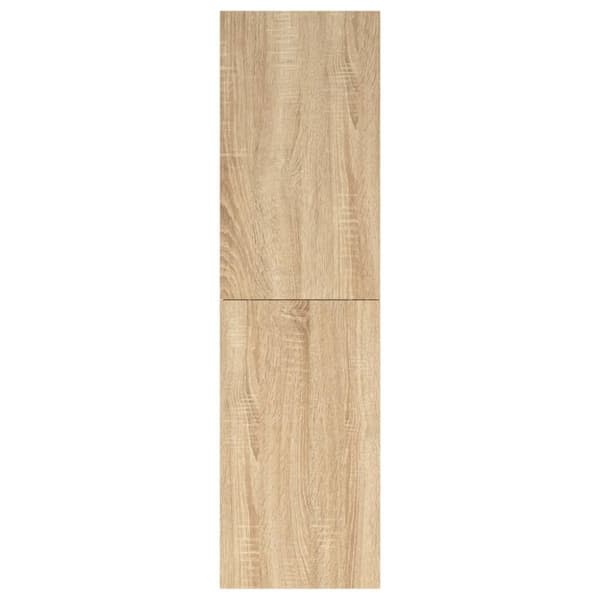 The Living Store tv-bord 30,5x30x110 cm konstrueret træ sonoma-eg -  TV-møbler