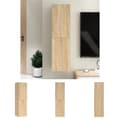 Miniatyrbillede 1 af 11: The Living Store tv-bord 30,5x30x110 cm konstrueret træ sonoma-eg -  TV-møbler
