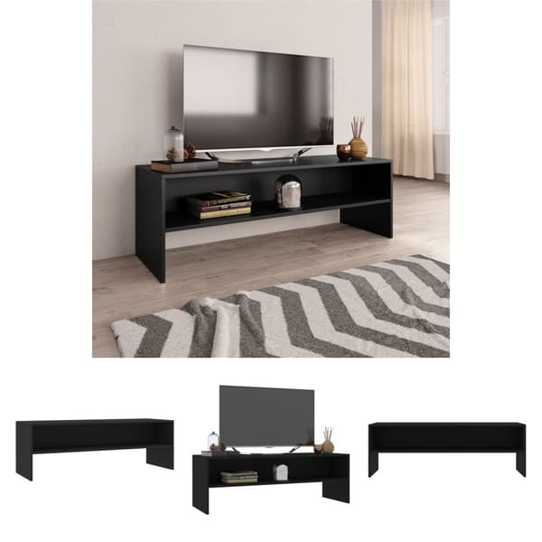 The Living Store TV-taso musta 120x40x40 cm tekninen puu -  TV-tasot