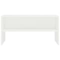Miniatyrbillede 5 af 7: The Living Store tv-bord 80x40x40 cm konstrueret træ hvid -  TV-møbler