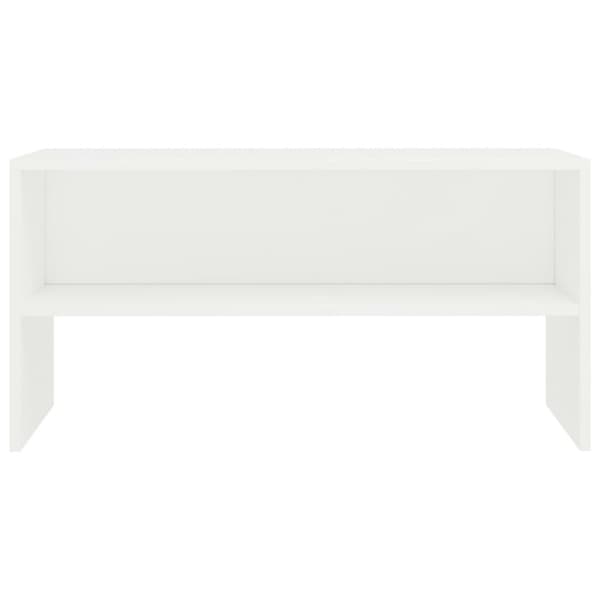 The Living Store tv-bord 80x40x40 cm konstrueret træ hvid -  TV-møbler