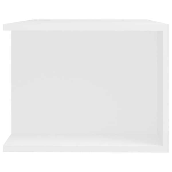The Living Store tv-skab med LED-lys 90x39x30 cm hvid -  TV-møbler
