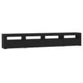 Miniatyrbillede 8 af 11: The Living Store tv-skab med LED-lys 240x35x40 cm sort -  TV-møbler
