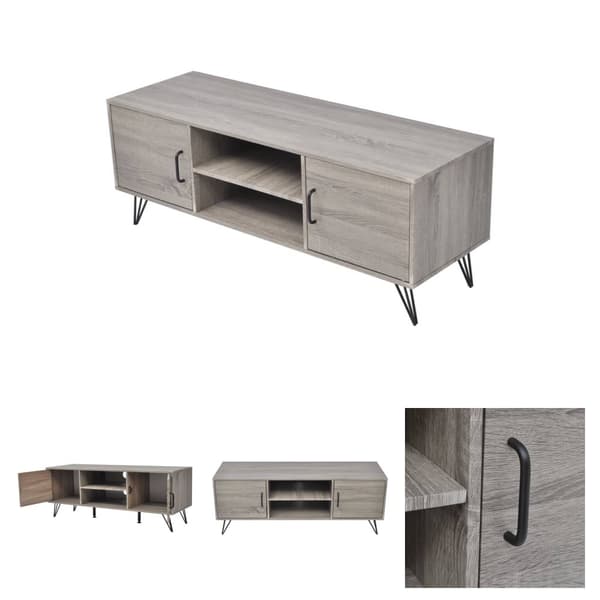 The Living Store TV-bänk 120x40x45 cm grå -  TV-bänkar
