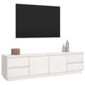 Pikkukuva 5 / 11: The Living Store TV-taso valkoinen 176x37x47,5 cm täysi mänty -  TV-tasot
