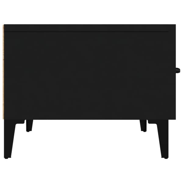 The Living Store tv-bord 150x34,5x30 cm konstrueret træ sort - TV-møbler