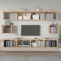 Pikkukuva 4 / 10: The Living Store 6-osainen TV-kaappisarja Sonoma-tammi tekninen puu -  TV-tasot