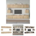 Pikkukuva 1 / 10: The Living Store 6-osainen TV-kaappisarja Sonoma-tammi tekninen puu -  TV-tasot