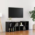 Miniatyrbild 2 av 8: The Living Store TV-skåp svart högglans 104x30x52 cm konstruerat trä -  TV-bänkar