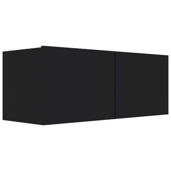 The Living Store TV-bänk svart 80x30x30 cm konstruerat trä -  TV-bänkar