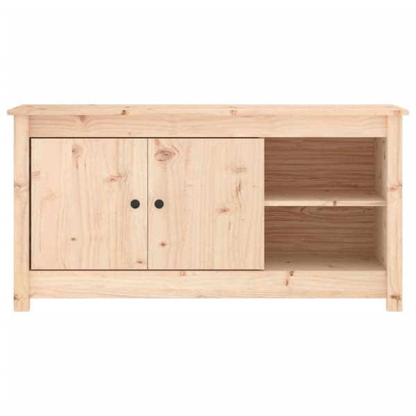 The Living Store Tv-bänk 103x36,5x52 cm massiv furu -  TV-bänkar