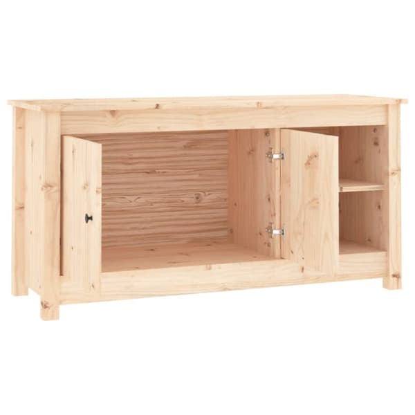 The Living Store Tv-bänk 103x36,5x52 cm massiv furu -  TV-bänkar
