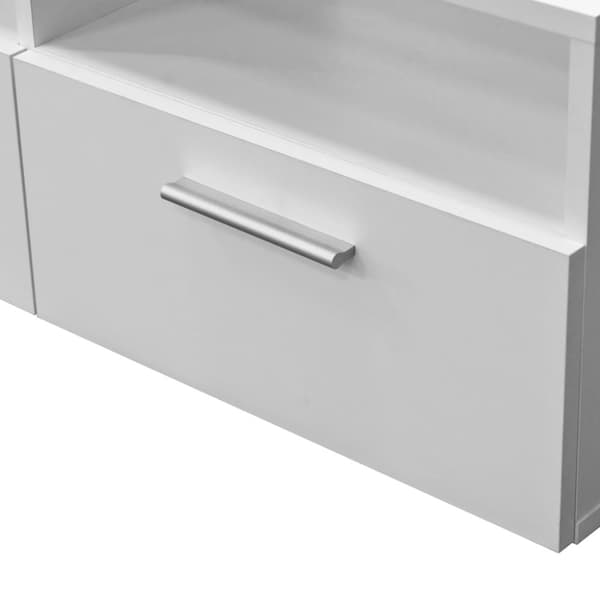 The Living Store TV-möbel spånskiva 95x35x36 cm vit - TV-bänkar