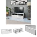 Miniatyrbild 1 av 6: The Living Store TV-möbel spånskiva 95x35x36 cm vit -  TV-bänkar