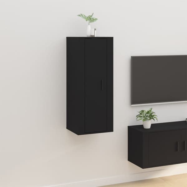 The Living Store Väggmonterad tv-bänk svart 40x34,5x100 cm -  TV-bänkar