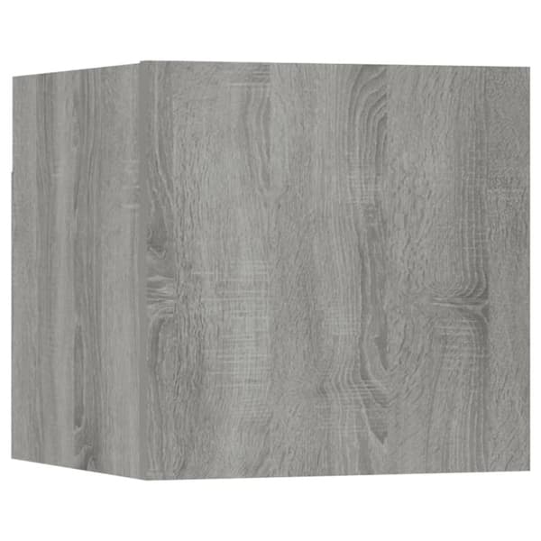 The Living Store væghængt tv-skab 30,5x30x30 cm grå sonoma-eg - TV-møbler