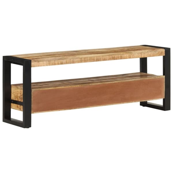 The Living Store TV-taso 120x30x45 cm täysi mangopuu - TV-tasot