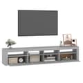 Pikkukuva 7 / 11: The Living Store TV-taso LED-valoilla harmaa Sonoma 210x35x40 cm -  TV-tasot
