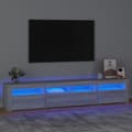 Pikkukuva 2 / 11: The Living Store TV-taso LED-valoilla harmaa Sonoma 210x35x40 cm -  TV-tasot