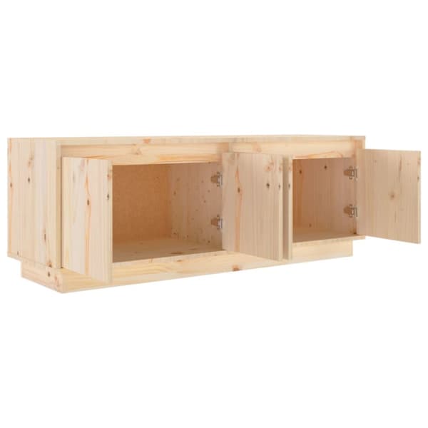 The Living Store Tv-bänk 110x34x40 cm massiv furu - TV-bänkar