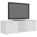 Miniatyrbild 4 av 10: The Living Store Tv-bänk vit 120x34x37 cm konstruerat trä -  TV-bänkar