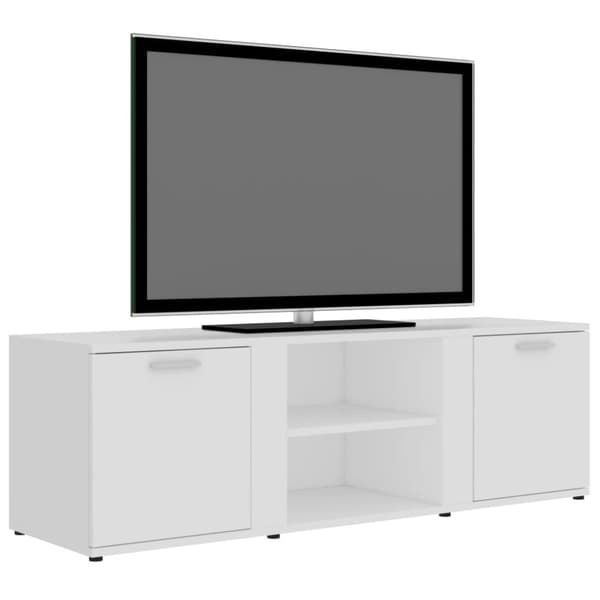 The Living Store Tv-bänk vit 120x34x37 cm konstruerat trä -  TV-bänkar