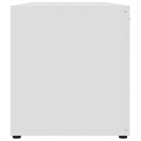 The Living Store Tv-bänk vit 120x34x37 cm konstruerat trä - TV-bänkar