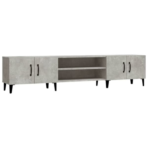 The Living Store TV-taso betoninharmaa 180x31,5x40 cm tekninen puu - TV-tasot