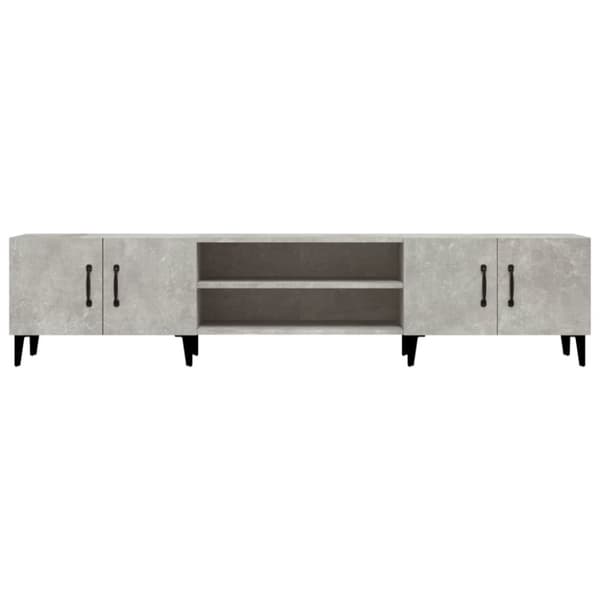 The Living Store TV-taso betoninharmaa 180x31,5x40 cm tekninen puu - TV-tasot