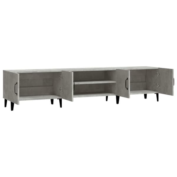 The Living Store TV-taso betoninharmaa 180x31,5x40 cm tekninen puu - TV-tasot