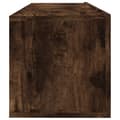 Miniatyrbild 7 av 10: The Living Store Tv-bänk för vägg rökfärgad ek 100x30x30 cm konstruerat trä -  TV-bänkar