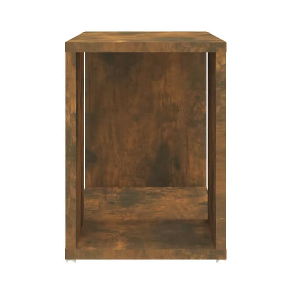 The Living Store tv-bord 60x24x32 cm konstrueret træ røget egetræsfarve -  TV-møbler