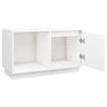 Miniatyrbild 5 av 11: The Living Store Tv-bänk vit 74x35x44 cm massiv furu -  TV-bänkar