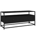 Miniatyrbillede 3 af 10: The Living Store tv-bord 100x35x45 cm konstrueret træ sort -  TV-møbler