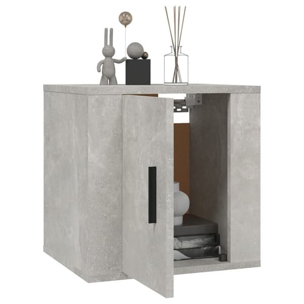 The Living Store Väggmonterade tv-skåp 2 st betonggrå 40x34,5x40 cm - TV-bänkar