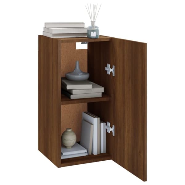 The Living Store TV-taso 2 kpl ruskea tammi 30,5x30x60 cm tekninen puu - TV-tasot
