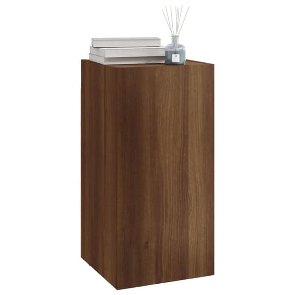 The Living Store TV-taso 2 kpl ruskea tammi 30,5x30x60 cm tekninen puu - TV-tasot