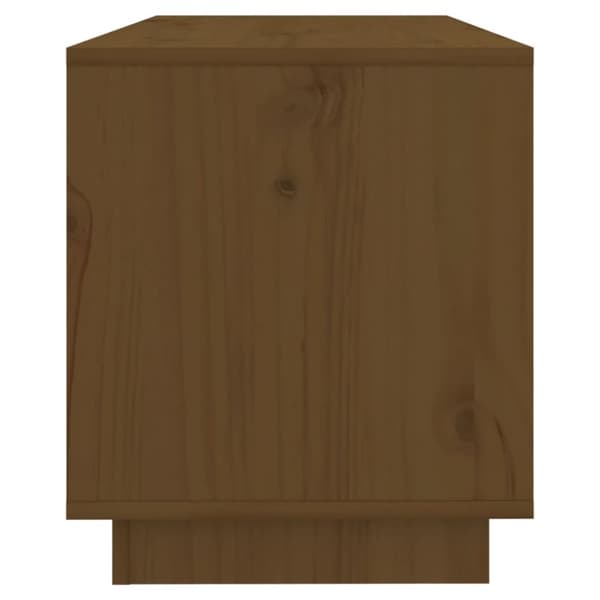 The Living Store Tv-bänk honungsbrun 74x34x40 cm massiv furu - TV-bänkar