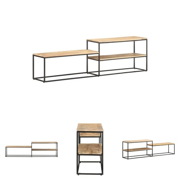 The Living Store tv-skab 180x30x50 cm ru mangotræ -  TV-møbler