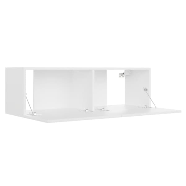 The Living Store TV-bänk vit 100x30x30 cm konstruerat trä -  TV-bänkar