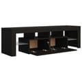 Miniatyrbild 11 av 11: The Living Store Tv-bänk med LED-belysning svart 140x36,5x40 cm -  TV-bänkar