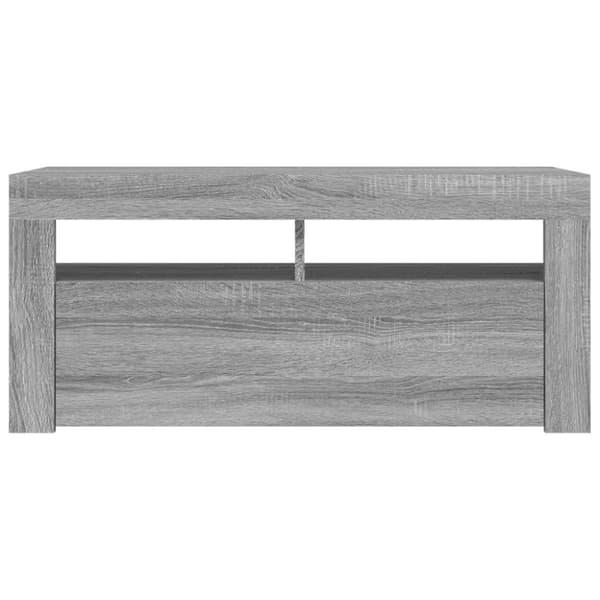 The Living Store TV-taso LED-valoilla harmaa Sonoma 90x35x40 cm -  TV-tasot