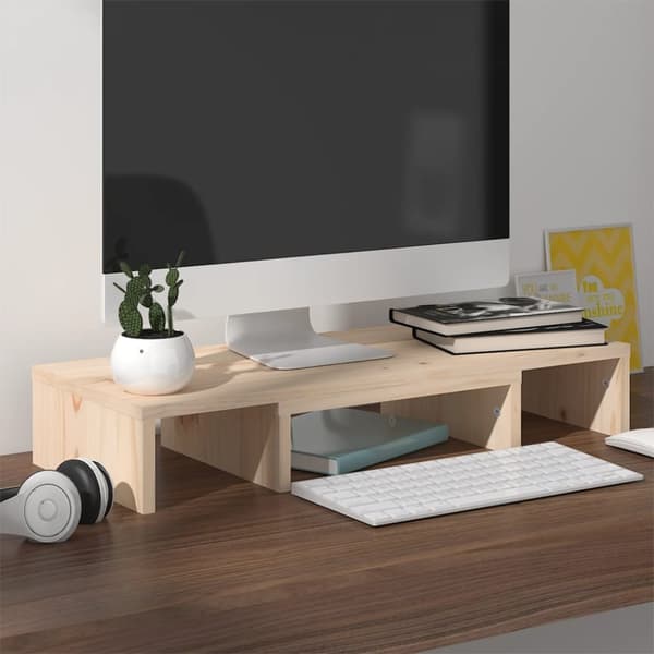 The Living Store Skärmställ 60x24x10,5 cm massiv furu -  TV-bänkar