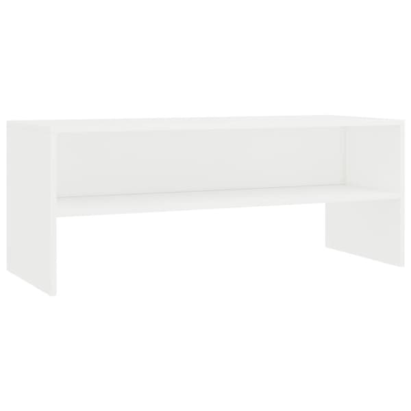 The Living Store TV-bänk vit 100x40x40 cm konstruerat trä - TV-bänkar
