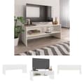 Miniatyrbild 1 av 7: The Living Store TV-bänk vit 100x40x40 cm konstruerat trä -  TV-bänkar