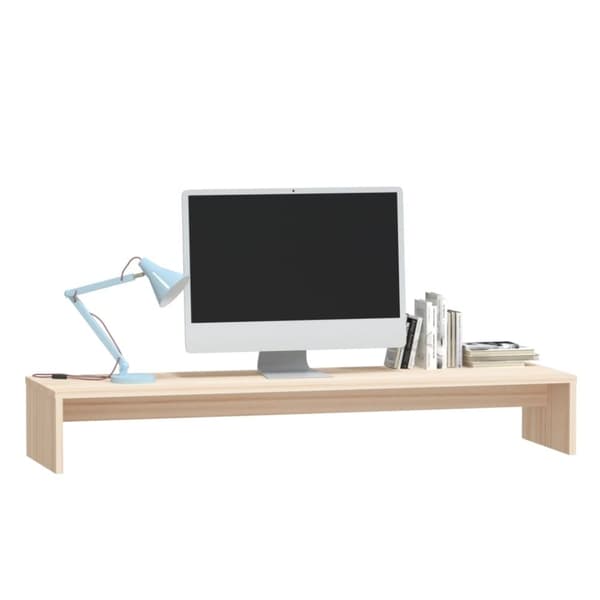 The Living Store skærmholder 100x27x15 cm massivt fyrretræ -  TV-møbler