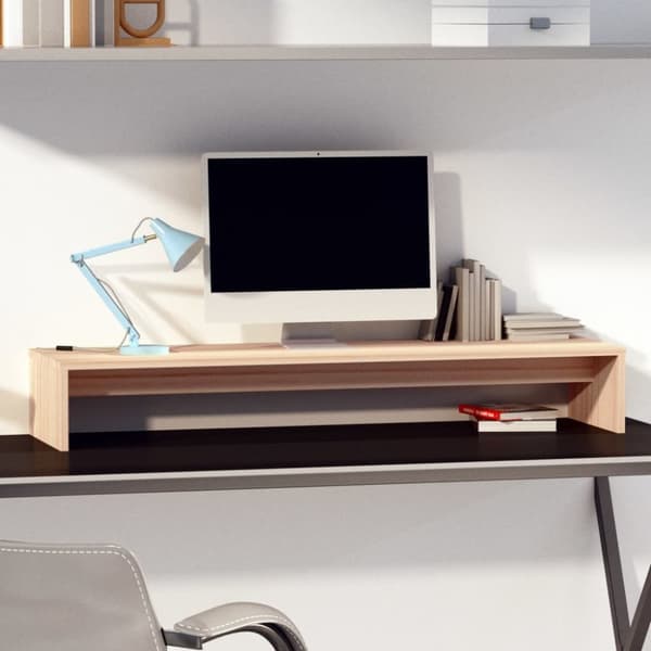 The Living Store skærmholder 100x27x15 cm massivt fyrretræ -  TV-møbler