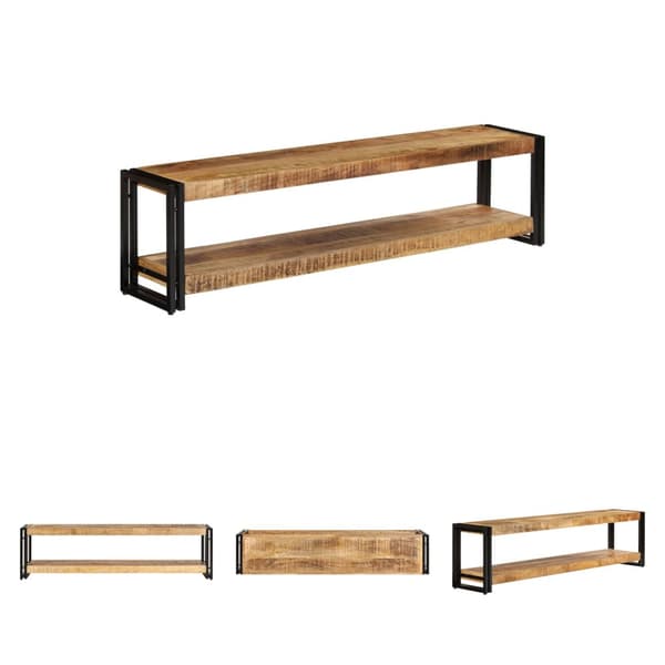 The Living Store TV-bänk 150x30x40 cm massivt mangoträ -  TV-bänkar